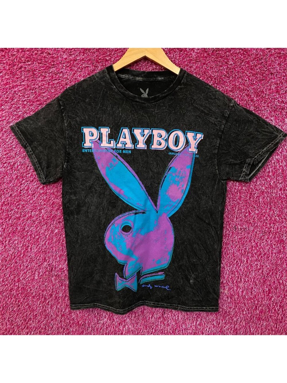 Playboy January 1986 Pop Art Cover Graphic T-Shirt Medium